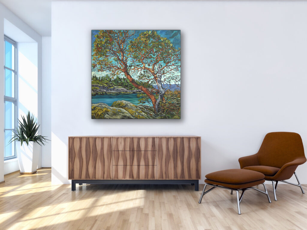 Turquoise Waters by Mary-Jean Butler at The Avenue Gallery, a contemporary fine art gallery in Victoria, BC, Canada.