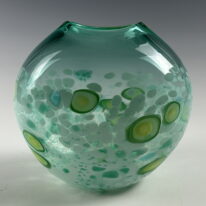 Tulip Vase (Pale Green) by Lisa Samphire at The Avenue Gallery, a contemporary fine art gallery in Victoria, BC, Canada.