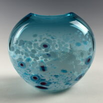 Tulip Vase (Copper Blue) by Lisa Samphire at The Avenue Gallery, a contemporary fine art gallery in Victoria, BC, Canada.