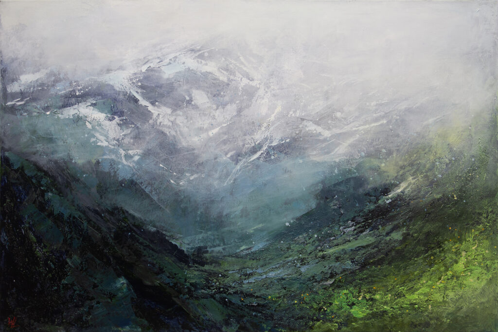 Mountain Veil by William Liao at The Avenue Gallery, a contemporary fine art gallery in Victoria, BC, Canada.