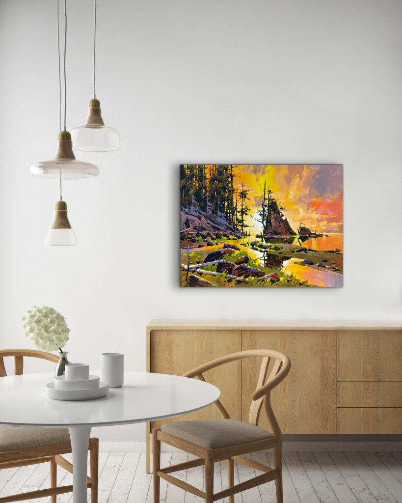 Twilight at Coast by Bi Yuan Cheng at The Avenue Gallery, a contemporary fine art gallery in Victoria, BC, Canada.