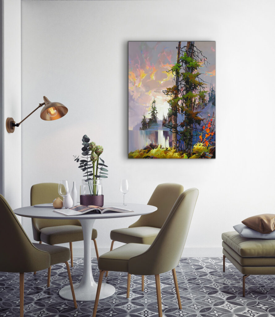 Coast Sunset by Bi Yuan Cheng at The Avenue Gallery, a contemporary fine art gallery in Victoria, BC, Canada.