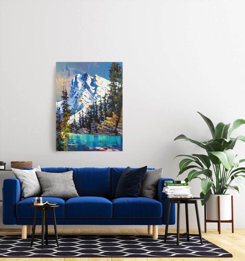 Columbia Icefields by Bi Yuan Cheng at The Avenue Gallery, a contemporary fine art gallery in Victoria, BC, Canada.