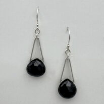 V-Bail Spinel Earrings by A & R Jewellery at The Avenue Gallery, a contemporary fine art gallery in Victoria, BC, Canada.