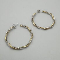 Twist Hoop Earrings (Large) by A & R Jewellery at The Avenue Gallery, a contemporary fine art gallery in Victoria, BC, Canada.