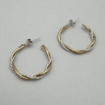 Twist Hoop Earrings (Medium) by A & R Jewellery at The Avenue Gallery, a contemporary fine art gallery in Victoria, BC, Canada.