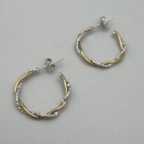 Twist Hoop Earrings (Small) by A & R Jewellery at The Avenue Gallery, a contemporary fine art gallery in Victoria, BC, Canada.