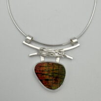 Twigs Pendant with Ammonite by A & R Jewellery at The Avenue Gallery, a contemporary fine art gallery in Victoria, BC, Canada.