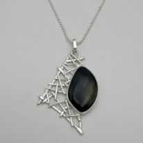 Twigs Pendant with Hawk’s Eye by A & R Jewellery at The Avenue Gallery, a contemporary fine art gallery in Victoria, BC, Canada.