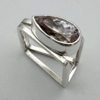 Book Band Ring with Kunzite by A & R Jewellery at The Avenue Gallery, a contemporary fine art gallery in Victoria, BC, Canada.