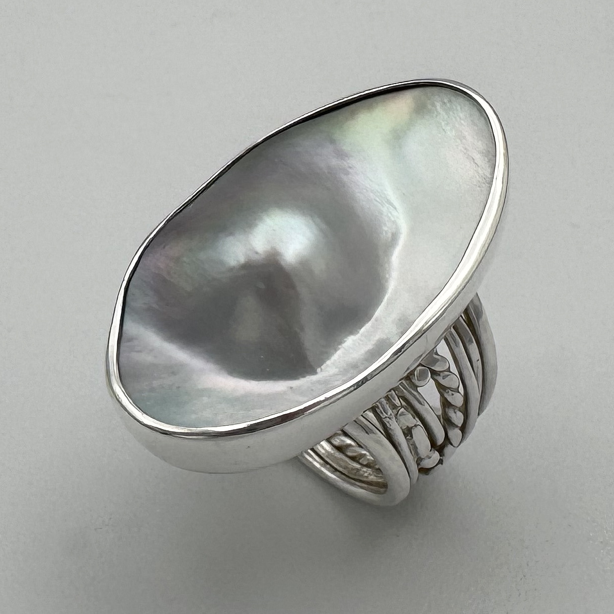 Twig Ring with Pearl Blister by A & R Jewellery at The Avenue Gallery, a contemporary fine art gallery in Victoria, BC, Canada.