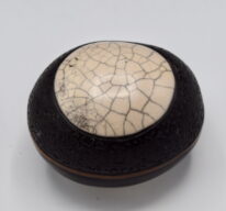 Naked Raku Shaker by Jan Lovewell at The Avenue Gallery, a contemporary fine art gallery in Victoria, BC, Canada.