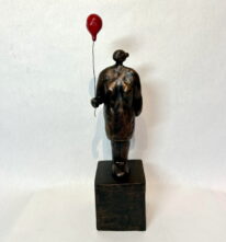 Balloon Lady by Louise Monfette at The Avenue Gallery, a contemporary fine art gallery in Victoria, BC, Canada.