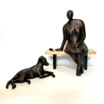 Taking A Break by Louise Monfette at The Avenue Gallery, a contemporary fine art gallery in Victoria, BC, Canada.