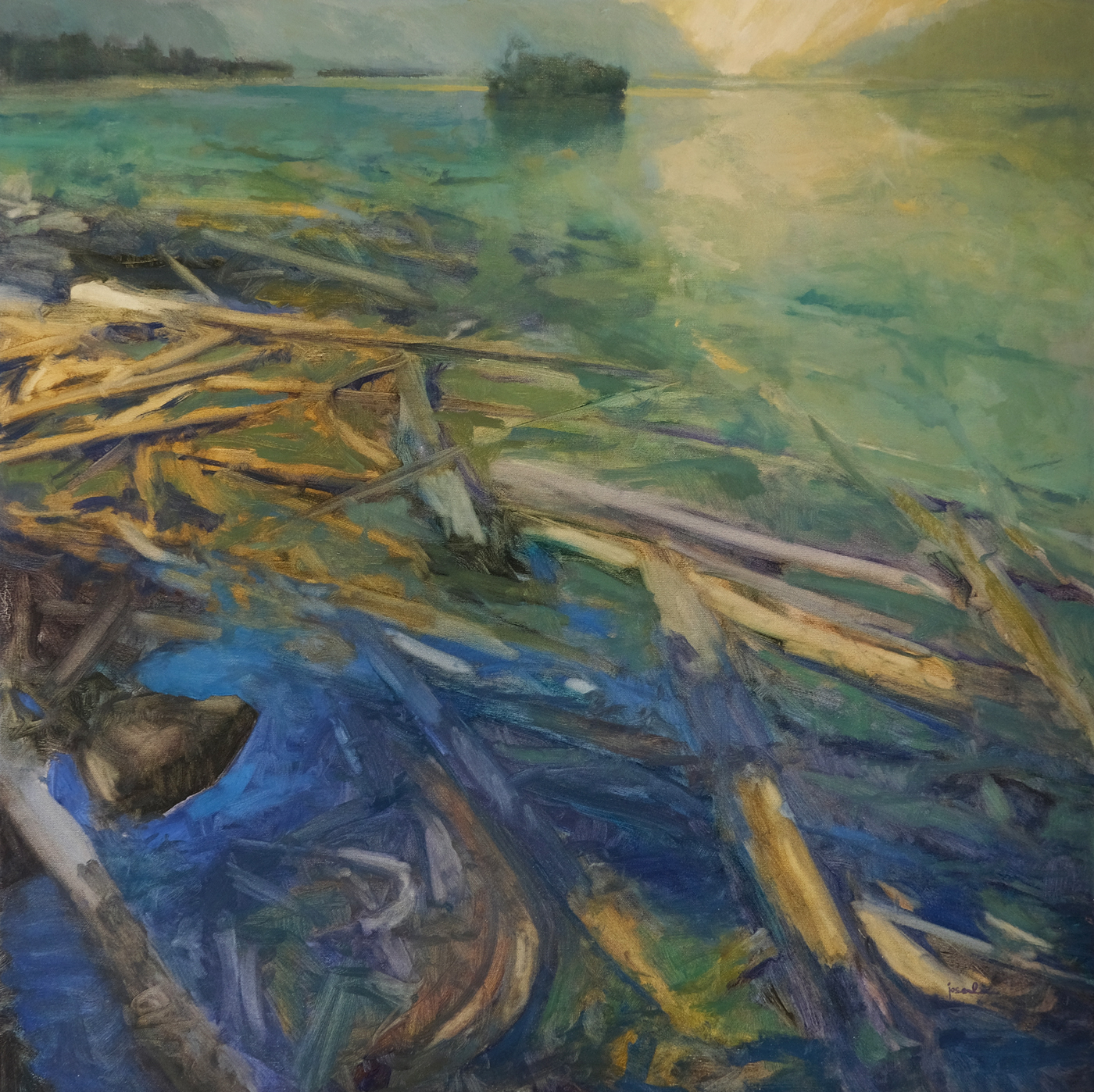Rawson Lake Shallows by Maria Josenhans at The Avenue Gallery, a contemporary fine art gallery in Victoria, BC, Canada.