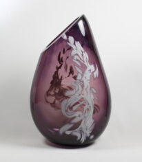 Deep Violet with White Vase by Guy Hollington at The Avenue Gallery, a contemporary fine art gallery in Victoria, BC, Canada.