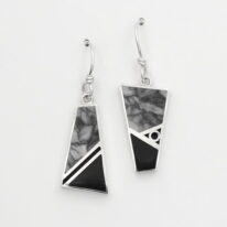 Pinolith & Black Jade Earrings by Brenda Roy at The Avenue Gallery, a contemporary fine art gallery in Victoria, BC, Canada.