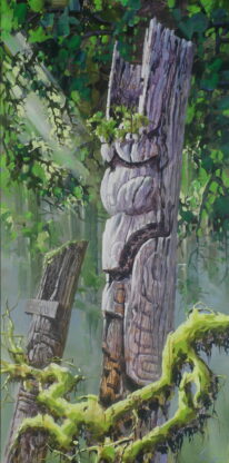 Old Totem by Bi Yuan Cheng at The Avenue Gallery, a contemporary fine art gallery in Victoria, BC, Canada.
