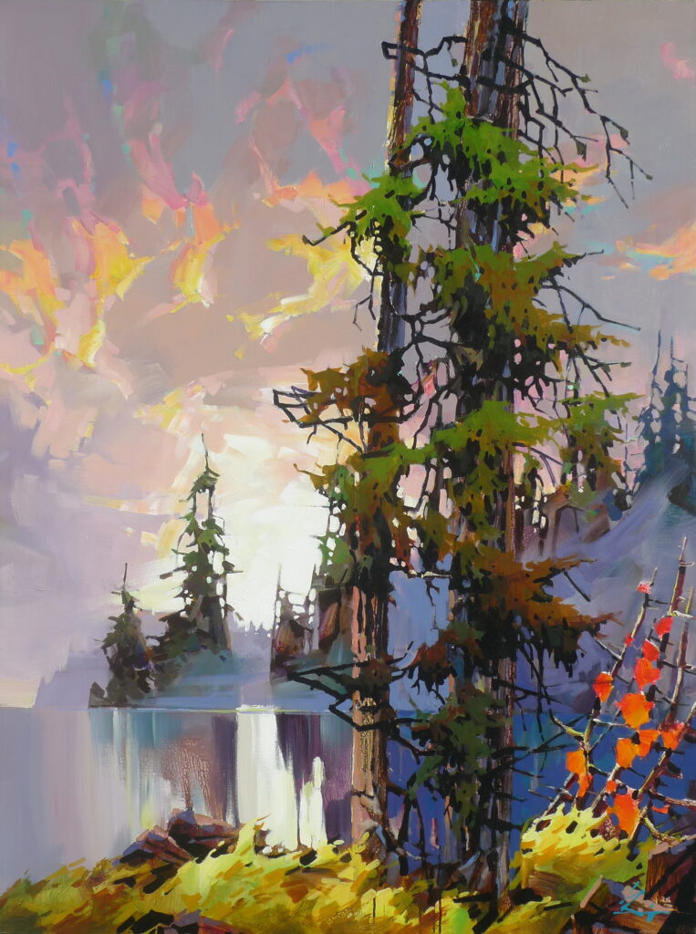 Coast Sunset by Bi Yuan Cheng at The Avenue Gallery, a contemporary fine art gallery in Victoria, BC, Canada.