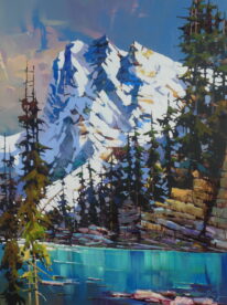 Columbia Icefields by Bi Yuan Cheng at The Avenue Gallery, a contemporary fine art gallery in Victoria, BC, Canada.