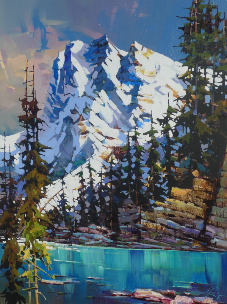 Columbia Icefields by Bi Yuan Cheng at The Avenue Gallery, a contemporary fine art gallery in Victoria, BC, Canada.