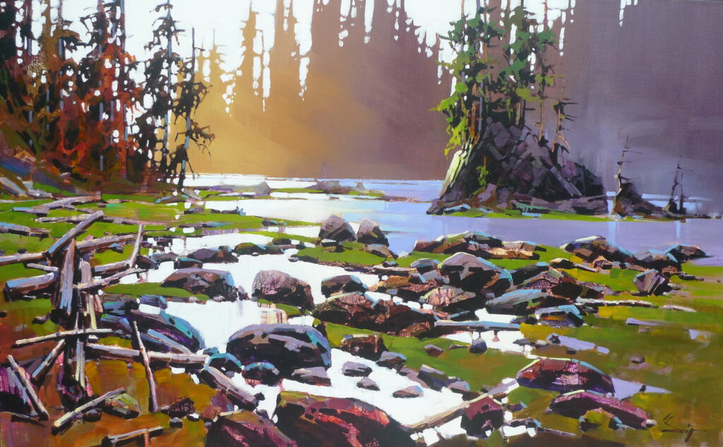 West Coast Trail by Bi Yuan Cheng at The Avenue Gallery, a contemporary fine art gallery in Victoria, BC, Canada.