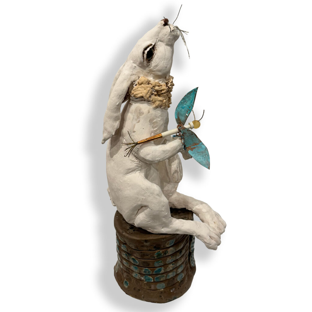 Hey, Is That a Flying Saucer? by Carolyn Houg at The Avenue Gallery, a contemporary fine art gallery in Victoria, BC, Canada.