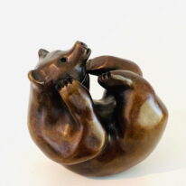 Thinkin' About Salmon by Cathryn Jenkins at The Avenue Gallery, a contemporary fine art gallery in Victoria, BC, Canada.