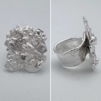 Silver Decorative Ring by Barbara Adams at The Avenue Gallery, a contemporary fine art gallery in Victoria, BC, Canada.