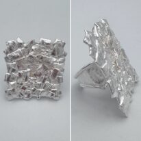 Silver Decorative Ring by Barbara Adams at The Avenue Gallery, a contemporary fine art gallery in Victoria, BC, Canada.