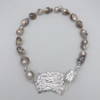 Natural Baroque Pearl Necklace by Barbara Adams at The Avenue Gallery, a contemporary fine art gallery in Victoria, BC, Canada.