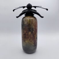 Tall Thin Vase with Top by Geoff Searle at The Avenue Gallery, a contemporary fine art gallery in Victoria, BC, Canada.