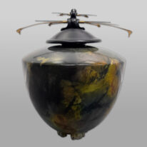 Large Tall Vase with Double Top by Geoff Searle at The Avenue Gallery, a contemporary fine art gallery in Victoria, BC, Canada.