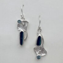 Opal Doublet Earrings by Andrea Russell at The Avenue Gallery, a contemporary fine art gallery in Victoria, BC, Canada.