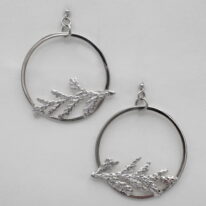 Cedar Earrings by Andrea Russell at The Avenue Gallery, a contemporary fine art gallery in Victoria, BC, Canada.