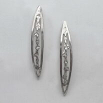 Slender Cedar Earrings by Andrea Russell at The Avenue Gallery, a contemporary fine art gallery in Victoria, BC, Canada.