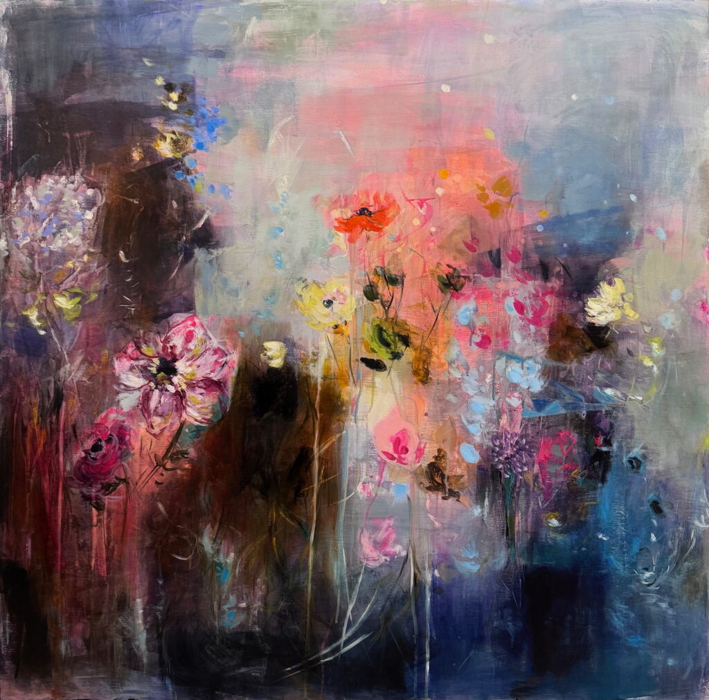Midnight Blossoms by Denna Erickson at The Avenue Gallery, a contemporary fine art gallery in Victoria, BC, Canada.