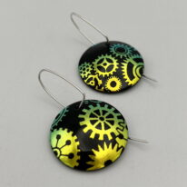 Oxygen Series Earrings by Peggy Brackett at The Avenue Gallery, a contemporary fine art gallery in Victoria, BC, Canada.