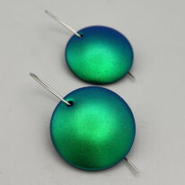 Oxygen Series Earrings by Peggy Brackett at The Avenue Gallery, a contemporary fine art gallery in Victoria, BC, Canada.