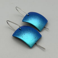 Square Oxygen Series Earrings by Peggy Brackett at The Avenue Gallery, a contemporary fine art gallery in Victoria, BC, Canada.