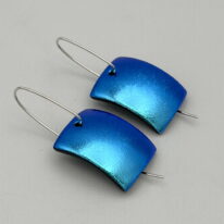 Square Oxygen Series Earrings by Peggy Brackett at The Avenue Gallery, a contemporary fine art gallery in Victoria, BC, Canada.