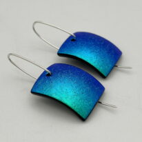 Square Oxygen Series Earrings by Peggy Brackett at The Avenue Gallery, a contemporary fine art gallery in Victoria, BC, Canada.