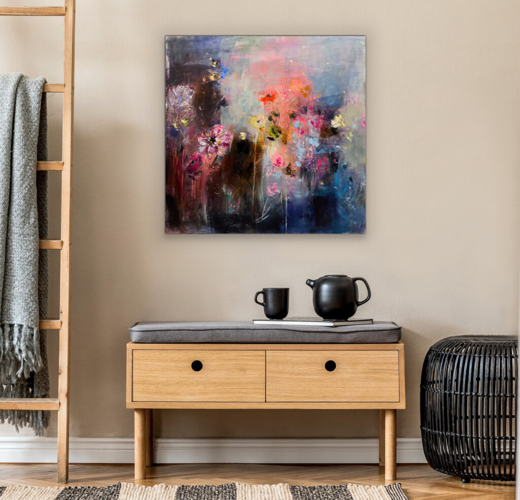 Midnight Blossoms by Denna Erickson at The Avenue Gallery, a contemporary fine art gallery in Victoria, BC, Canada.