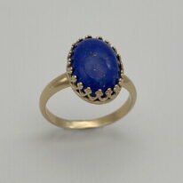 Lapis & 14kt. Yellow Gold Ring by Val Nunns at The Avenue Gallery, a contemporary fine art gallery in Victoria, BC, Canada.