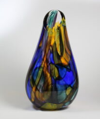 Stained Glass (Front Cut) Vase by Guy Hollington at The Avenue Gallery, a contemporary fine art gallery in Victoria, BC, Canada.
