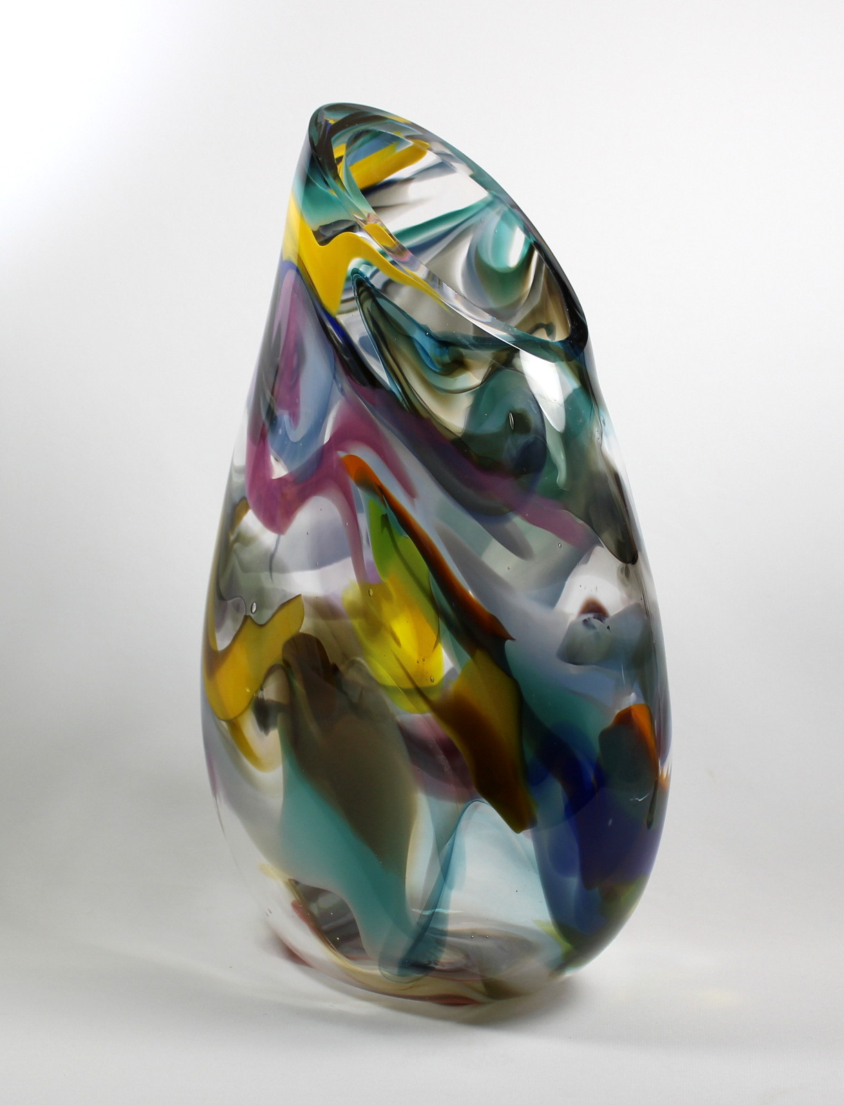 Multicolour Vase by Guy Hollington at The Avenue Gallery, a contemporary fine art gallery in Victoria, BC, Canada.
