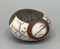 Naked Raku Shaker by Jan Lovewell at The Avenue Gallery, a contemporary fine art gallery in Victoria, BC, Canada.