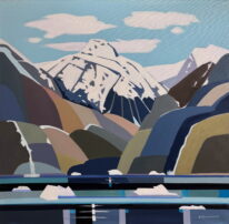 North Pacific Blues by Lorna Dockstader at The Avenue Gallery, a contemporary fine art gallery in Victoria, BC, Canada.