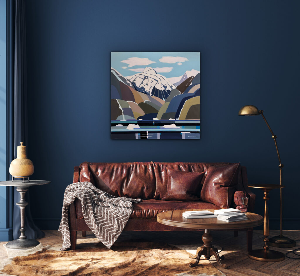 North Pacific Blues by Lorna Dockstader at The Avenue Gallery, a contemporary fine art gallery in Victoria, BC, Canada.