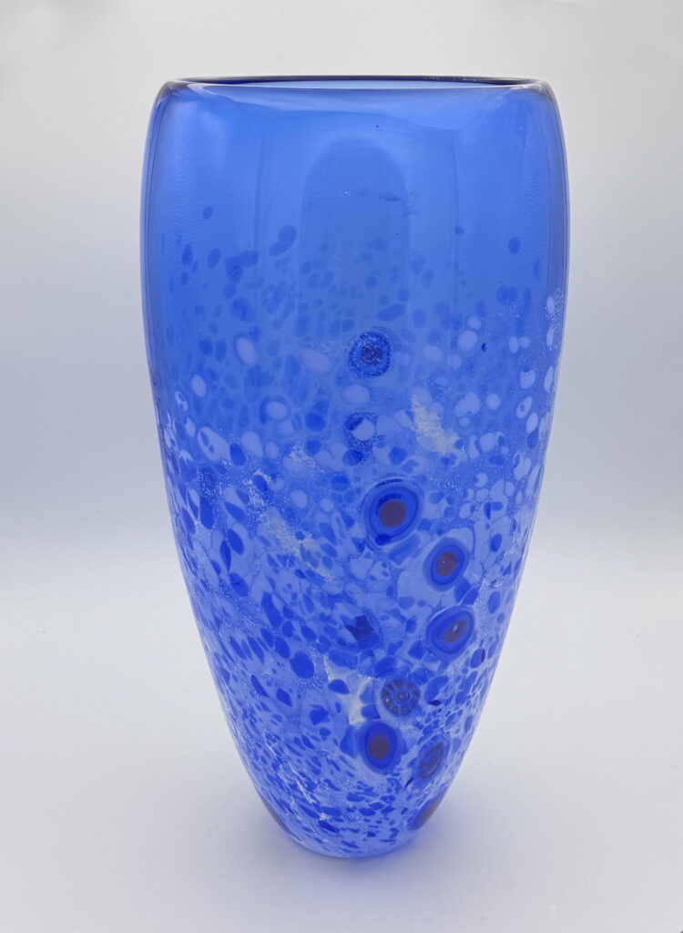 Lily Vase (Blue) by Lisa Samphire at The Avenue Gallery, a contemporary fine art gallery in Victoria, BC, Canada.